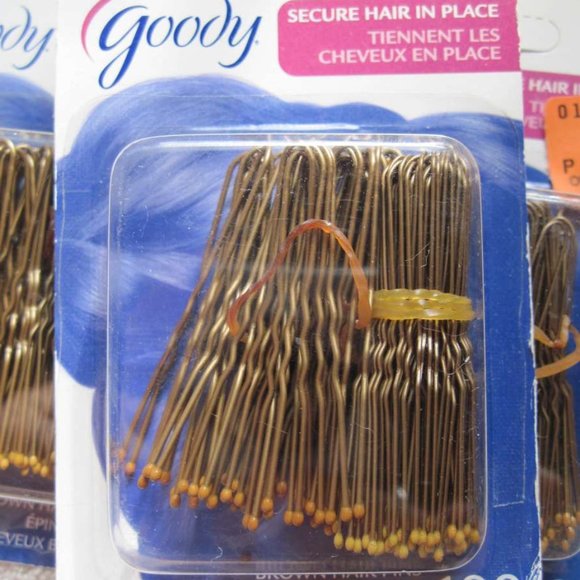 100 Metal Styling Hold It Secure Hair Pins Goody Coated Pin Blend Bronze Black - Picture 1 of 16